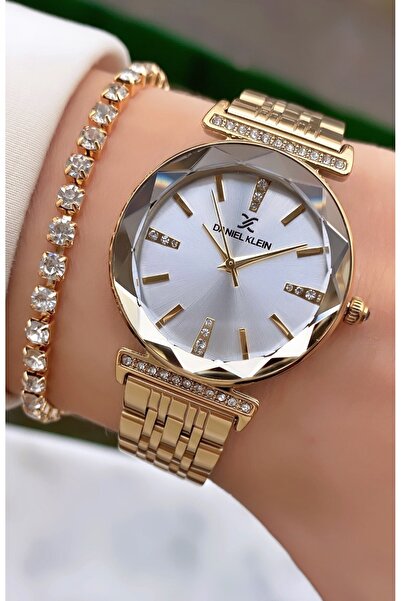 Daniel Klein Royal Kadın Kol Saati – Altın Çelik Kordon – Taş Detaylı & Şık B...