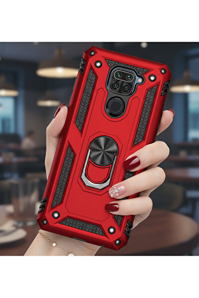 TechTrove Xiaomi Redmi Note 9 Kılıf Yüzüklü Stand Olabilen Magnetic Tpu Tank ...