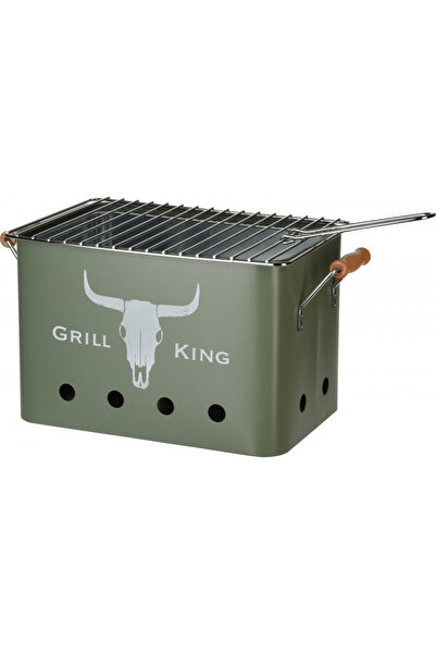 Vaggan Grill King, dreptunghiular, metal, verde, 32x20xH20 cm