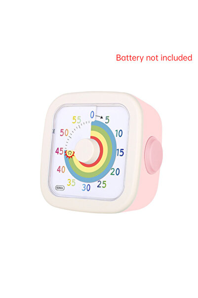 Choice مؤقت عد تنازلي وردي اللون لمدة 60 دقيقة للأطفال والكبار، مؤقت صامت للم...