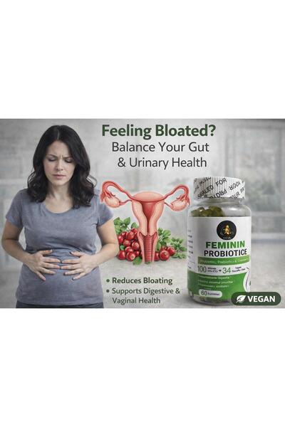 D4ALFA Пробиотик и пребиотик за жени без захар – 100 милиарда CFU, 34 щама, с...