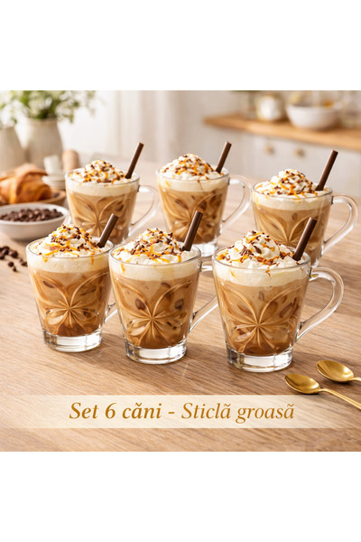 OEM Papilion Mug 280 ml – Set of 6 pieces, thick glass