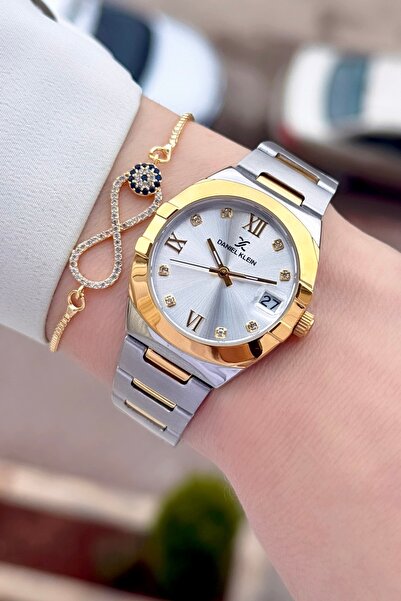 Daniel Klein Gold Metallic Color 2 Years Warranty 30 mm Women's Wristwatch an...