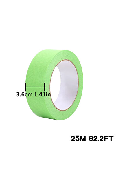 Choice شريط لاصق أخضر للدهان، 25 متر، 36 مم × 25 متر، شريط لاصق أخضر للجدران،...