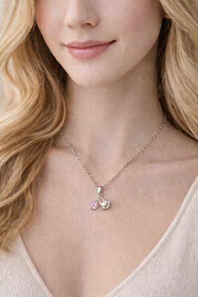 HORUS AKSESUAR HELLO KİTTY KOLYE KİRAZ FİGÜRLÜ