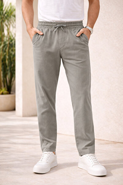 TheSeason Pantaloni de jogger pentru bărbați, cu talie elastică, cu croiala r...