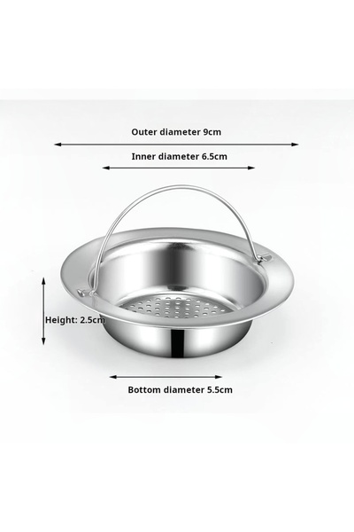 Choice1 قطعة واحدة من مصفاة حوض المطبخ والحمام المصنوعة من الفولاذ المقاوم لل...