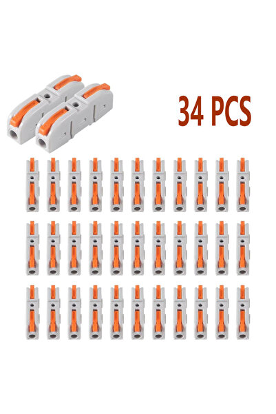 Choice 34 قطعة، 20/34/50 قطعة، موصلات أسلاك من نوع الرافعة، موصلات أسلاك قابل...