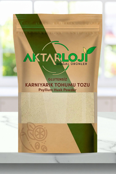 aktarloji 100 gr Glutensiz Karnıyarık Otu Tohumu Tozu - Psyllium Unu
