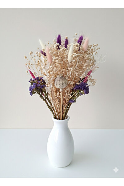 Birlik Buket Şoklanmış Ve Kuru Çiçek Demeti