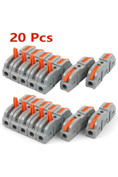 Choice 20 قطعة (20/30/40 قطعة) من موصلات الأسلاك سريعة التوصيل من نوع الرافعة...