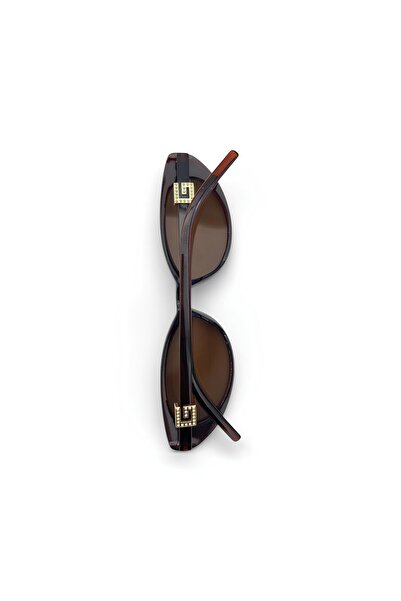 ZENIT Gg Brown Color Cateye Women's Sunglasses |   56 Ekartman