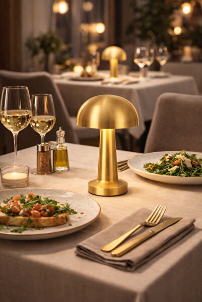 HubRom Επιτραπέζια λάμπα Orvin Antique με επαναφορτιζόμενη αφή και ρύθμιση φω...