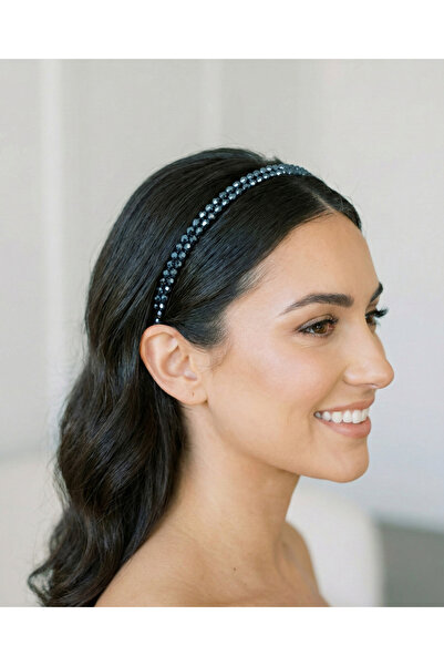 gelinmz Coroană elegantă cu un singur cristal - potrivită pentru nuntă și log...