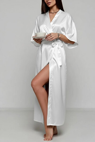 ZENCHES Halat lung cu curea din satin - Elegant și confortabil, pentru mirare...
