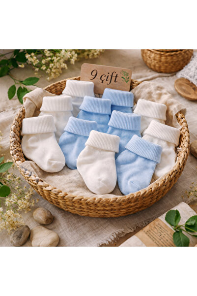 baby socks 9-Piece Non-Tight Ankle Socks for Baby Girls and Boys 0-24 Months
