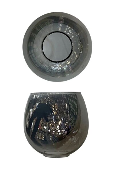 Genel Markalar Füme Rengi Fanus Avize Camı E27 (ORTA ÇAP 12CM,BOYU 13CM)