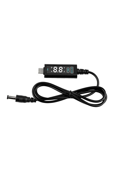 Choice كابل محول USB من النوع C إلى تيار مستمر، جهد قابل للتعديل 12 فولت/20 ف...