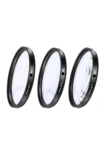 DHD Nikon D3000 D3100 D3200 18-55mm Lens için 52mm Close up Macro Makro +1 +2...