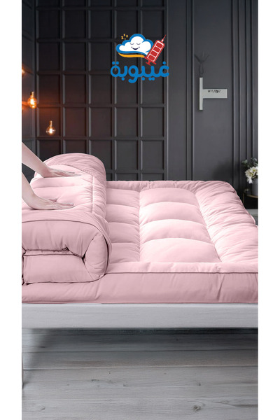 Ghaiboba لباد سرير فندقي فاخر ارتفاع 20 سم - متعدد المقاس - متعدد الألوان