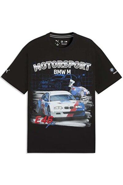 Puma 634888 BMW MMS Sportswear Grphc Tee T-shirt Ανδρικό T-shirt ΜΑΥΡΟ