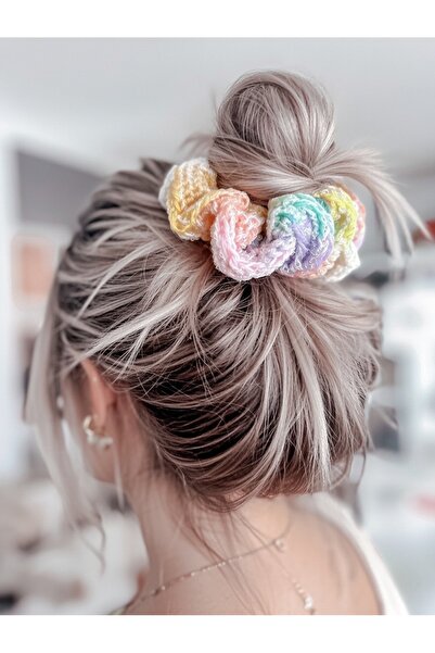 HENERA مشبك شعر مطاطي ملون - مشبك شعر بوهو ريترو عتيق الطراز - إكسسوار للشعر ...