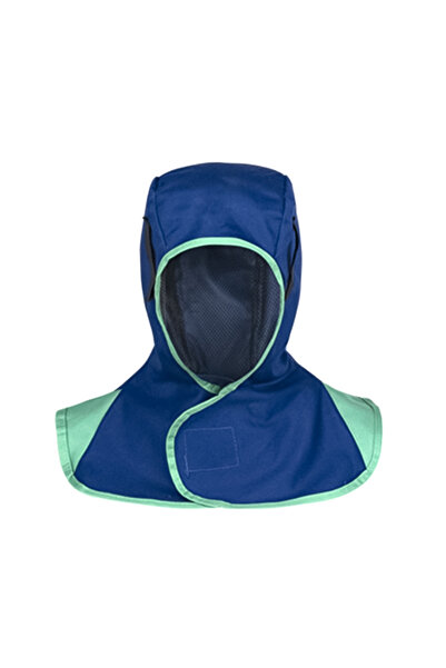 Choice Blue Fully Protective Welding Hood Washable, Breathable, Flame-Retarda...
