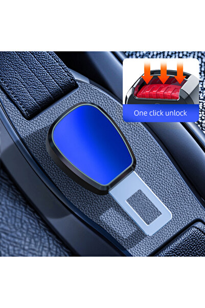 Choice مشبك حزام أمان السيارة، قطعة واحدة، أزرق، لتمديد حزام الأمان، حشوة سمي...