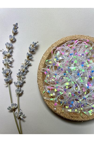 Green 250 قطعة من الإبزيم المطاطي الشفاف المرقط المقاوم للكسر