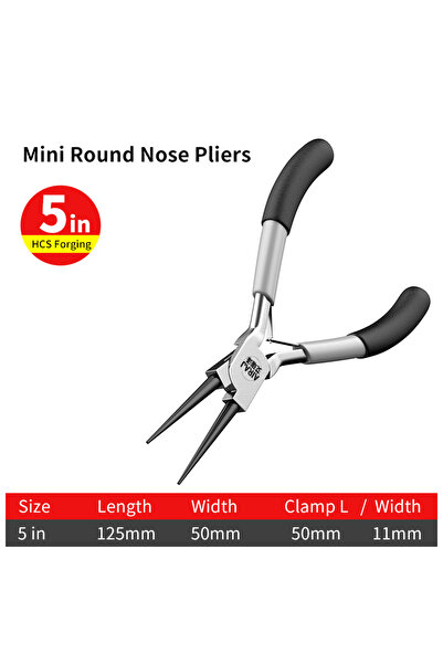 Choice6 808523 Mini Pliers Diagonal Pliers Round Bent Needle Nose Cutter Hand...