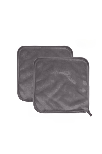 Choice قطعتان رماديتان من وسادات إزالة المكياج، قابلة لإعادة الاستخدام، مصنوع...