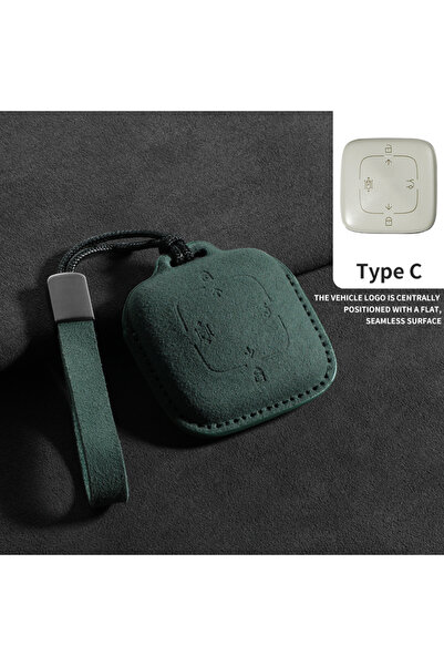 Choice Green C2 Suede Car Flip Key Case Cover Fob For ZEEKR X 001 007 009 7X ...