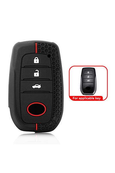 Choice غطاء مفتاح سيارة بثلاثة أزرار لسيارات تويوتا هايلكس 2024، ياريس، كورول...