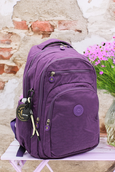 Bevitton Geantă de școală din material textil rezistent la apă Unixes Rucsac ...