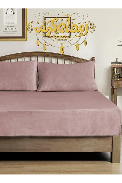 Master Home Textile Velvet Fitted Sheet Set – 3Pcs, Queen Size, Soft, Warm & ...