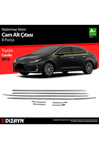 S Dizayn S-Dizayn Toyota Corolla Krom Cam Çıtası 8 Prç. 2019 Üzeri 7520060