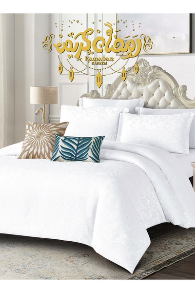 Master Home Textile Chenille Polyester Jacquard Comforter Sets, 9Pcs King Siz...