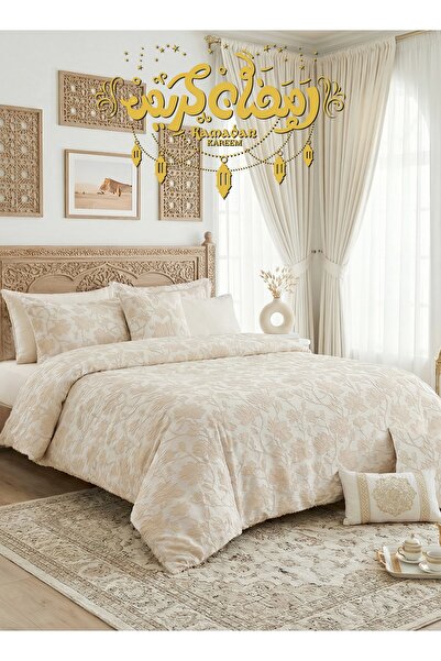 Master Home Textile Polyester Jacquard Comforter Sets, 9Pcs King Size, Fits 2...