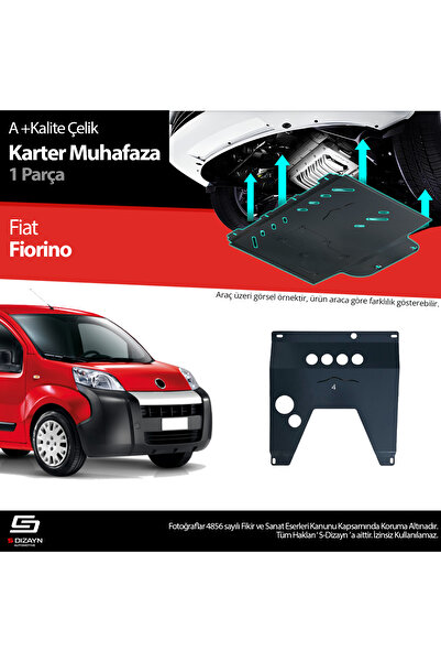 S Dizayn S-Dizayn Fiat Fiorino Çelik Karter Muhafaza Koruma 2008 Üzeri A+ Kal...