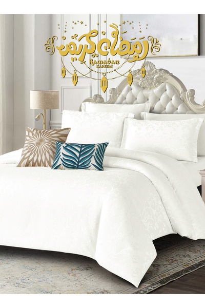 Master Home Textile Chenille Polyester Jacquard Comforter Sets, 9Pcs King Siz...