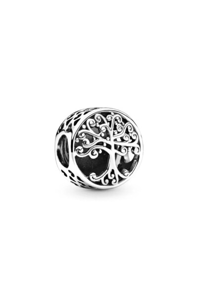 delis 925 Silver Pendant/Talisman, Jw1138, Tree Pattern, Rhodium Plated