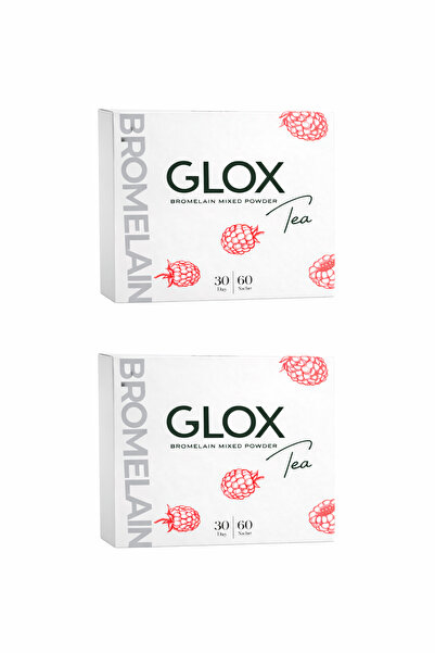 Glox Tea شاي أعشاب مشكل يحتوي على البروميلين والكولاجين - (استخدام لمدة 60 يو...