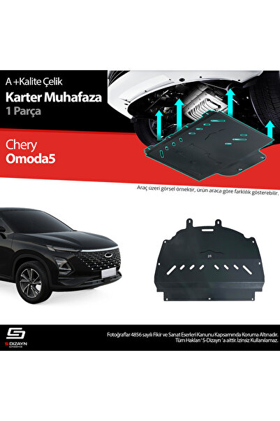 S Dizayn S-Dizayn Chery Omoda5 Çelik Karter Muhafaza Koruma 2022 Üzeri A+ Kal...