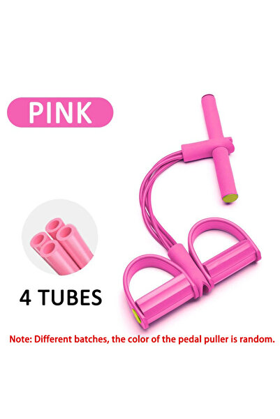 Choice أربعة خيوط من أربطة مقاومة دواسة القدم الوردية، أربطة مقاومة للتمارين ...