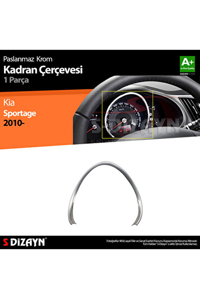 S Dizayn S-Dizayn Kia Sportage Krom Kadran Çerçevesi 2010-2014 6401222