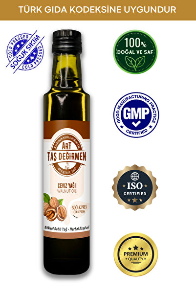 Art Taş Değirmen Ceviz Yağı %100 Saf, Doğal [250 Ml]