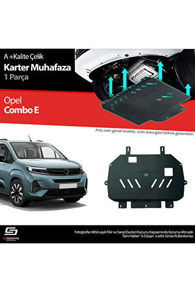 S Dizayn S-Dizayn Opel Combo E Çelik Karter Muhafaza Koruma 2023 Üzeri A+ Kal...