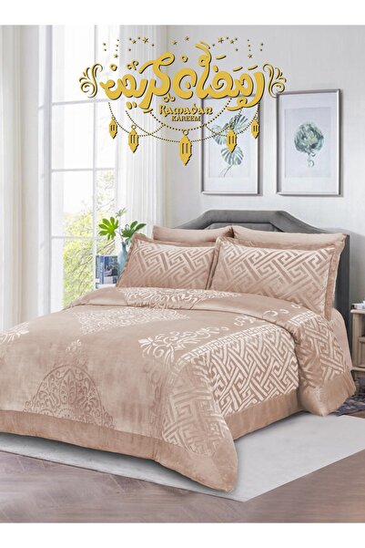 Master Home Textile Velvet Comforter Sets, 5 Pcs Single Size, Fits 120 x 200 ...