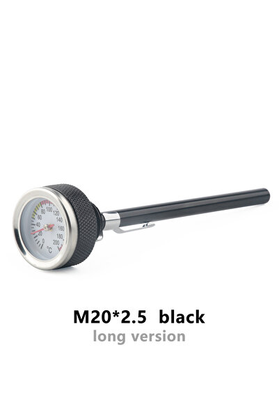 Choice أغطية خزان وقود الدراجات النارية M20x2.5-CK-أسود، مقياس حرارة الزيت M2...