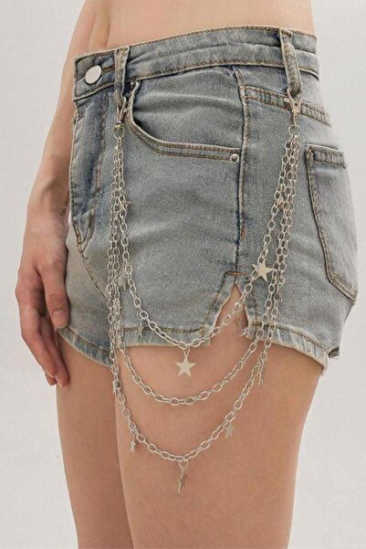 Köstebek سلسلة سراويل ثلاثية بتفاصيل نجمة فضية أساسية